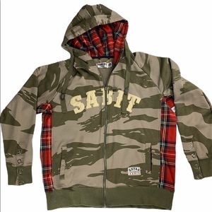 Sabit NYC Hoodie Full Zip Sweater One-Of-A-Kind L